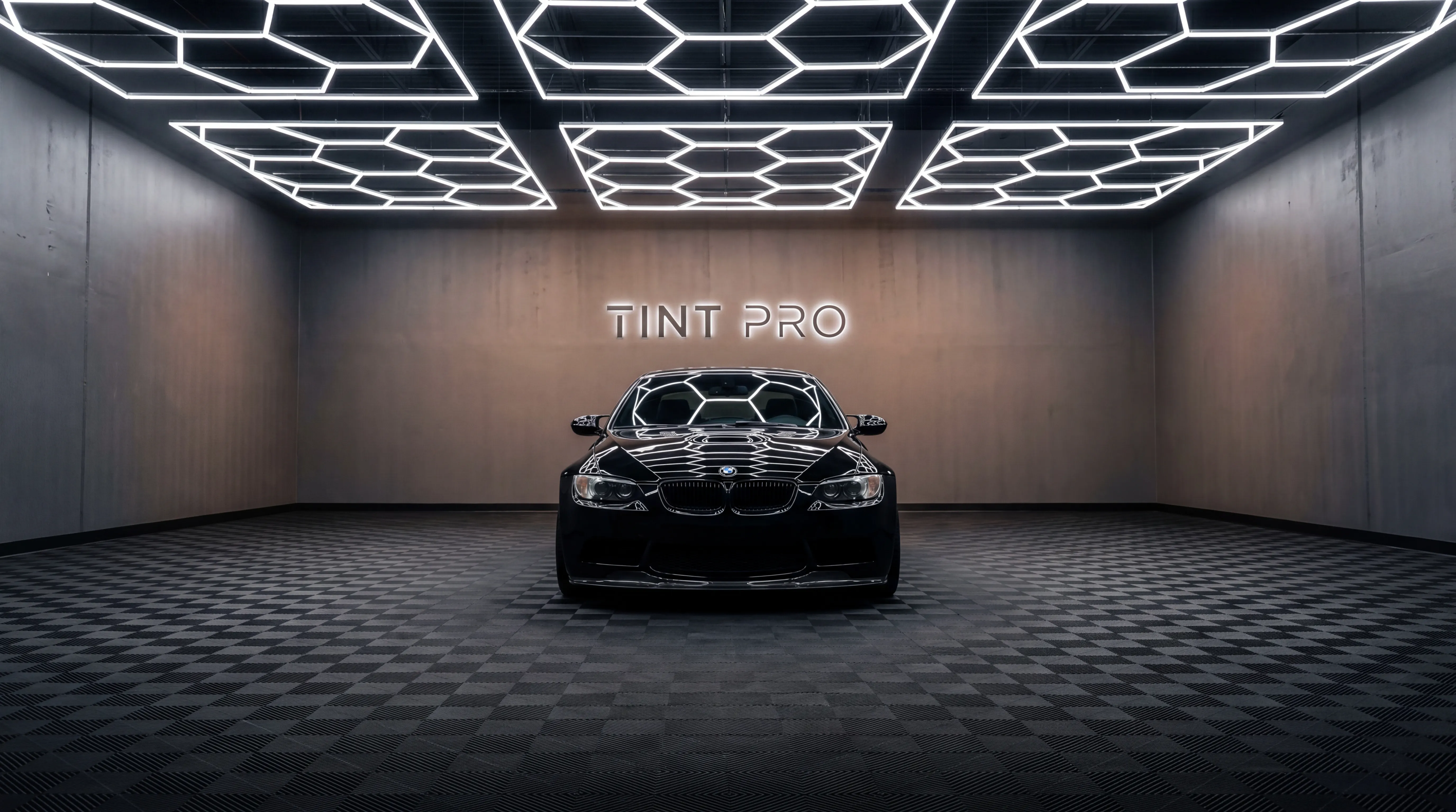 BMW M3 in premium tint studio